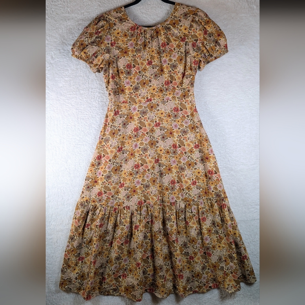 Madewell Multicolor Floral‎ Midi Dress